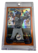 Dee Gordon 2012 Bowman Chrome Orange Refractor 13/25 #123 picture