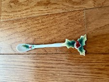 VTG New Set of 4 Holly Holiday Beginnings Spoons Franz Porcelain Christmas NIB picture