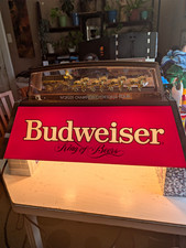Vtg 1986 Budweiser World Champion Clydesdale Team Pool Table Light Bar Sign picture