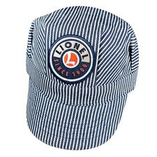 Classic LIONEL TRAINS HICKORY-STRIPED ENGINEER'S HAT Child's Size, Brand New picture