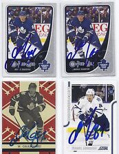 2011 Score # 433 Mikhail Grabovski Toronto Maple Leafs Autographed Hockey Card picture