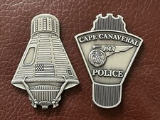 NASA Mercury Capsule Cape Canaveral Police PAA Challenge Coin picture