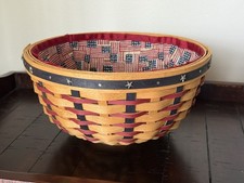 Longaberger 2004 Proudly American Basket w/ Cloth Liner 9
