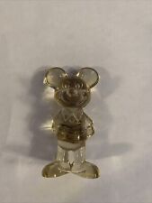 Vintage Hard Plastic Clear Mickey Mouse Disney Figurine picture