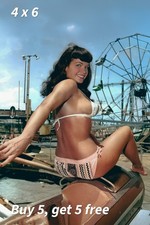 4x6 🟢 - Bettie Page - Historic Glamour - 1950s - Modeling Archive - Photo picture