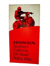 Vintage 1971 Honda ATC Southern California Off Road Riding Map ORV Pamphlet Am picture