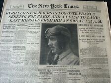 1927 JULY 1 NEW YORK TIMES - BYRD FLIES FOR HOURS IN FOG IN FRANCE - NT 7308 picture