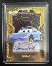 2025 Topps Pixar Gold Sally Bonnie Hunt Auto /50 Mini Diamond AA-BH Cars picture