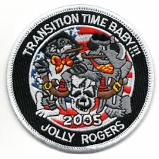 NAVY VF-103 2005 TRANSITION TIME BABY FELIX JOLLY ROGERS ROUND JACKET PATCH picture
