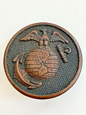 WWI USMC Left Collar Disc ~ EGA Disk picture