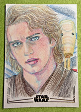 2026 Topps Chrome Star Wars Galaxy Anakin Gold Foil 1/1 Sketch Tomoko Taniguchi picture