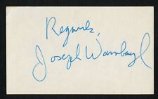 Joseph Wambaugh signed autograph Vintage 3x5 Hollywood: Writer Grand Master picture
