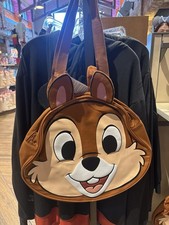 Disney Parks 2026 Chip & Dale Big Face Tote Bag New  picture