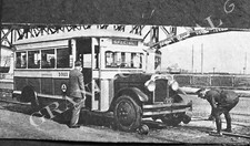1935 PSNJ PSCT PUBLIC SERVICE OF NEW JERSEY BUS NEGATIVE #1011 NEWARK NJ picture