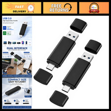 128GB USB Flash Drive USB 2.0 Portable Thumb Drive, Dual Interface Type C&USB Me picture