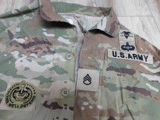US ARMY OCP IMPROVED HOT WEATHER COAT SZ MEDIUM - LONG picture