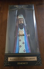 DEMDACO The Mercantile Collection Blown Glass Three Kings Wise Man Ornament NIB picture