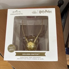 Hallmark Premium Golden Snitch Harry Potter Christmas Tree Ornament NEW picture
