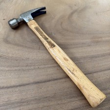 Vintage Vaughan No.9 10oz. Wood Handle Straight Claw Hammer Made In USA picture
