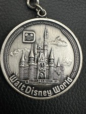 Vintage 1970s Walt Disney World Medallion Key Chain picture