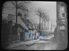 Photo DOVER KENT CASTLE STREET IN SNOW ENGLAND C1905 OLD Magic Lantern Slide picture