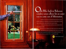 Pella Rolscreen Window Screen Vintage Print Ad 1998 2 pg picture