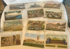 Vintage Texas Sites Set of 12 Postcards Unused Unposted From 1940s Texas Vivid picture