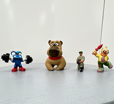 Vtg PVC Figures Lot: 1986 Mattel GUTS, 1988 Disney, 1996 Olympics Izzy, Enesco picture