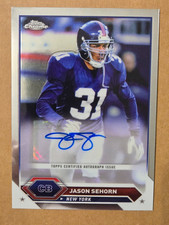 Topps 2023 Composite Jason Sehorn Giants Topps Chrome Autographs Auto #TCA-JSE picture