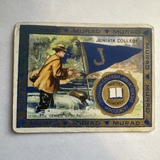 1910s T51 Murad Cigarettes College Series JUNIATA COLLEGE Fishing Scene (b) picture