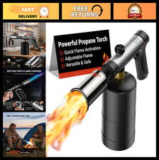 High-Performance Propane Torch with One-Touch Max Fire, Safety Lock, Cooking & B picture