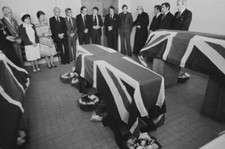 Lord Louis Mountbatten's coffin London UK 28th August 1979 OLD PHOTO picture