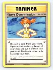 Misty's Determination 80/108 Uncommon Evolutions Pokemon Moderately Played picture