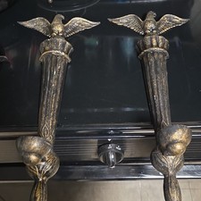 Vintage Pair 1975 Delta Eagle Tapered Candle Holder Wall Sconce picture