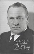 EXHIBIT CO. ARCADE ACTOR CARD 1930's WALLACE BEERY RARE, POPULAR CARD picture