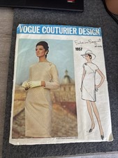 Vintage 1968 Vogue Couturier 1957 Federico Forquet Dress Sz 14 B36 Uncut picture