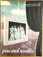 1938 INTERNATIONAL LADIES GARMENT WORKERS UNION theatre program PINS AND NEEDLES picture