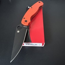 Spyderco Military 2 C36GPORBK2, Cutlery Shoppe Exclusive, Orange G10 DLC CTS-XHP picture