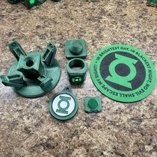 Lantern Corps Green Lantern - Working LED Light Up GREEN Cosplay Rings V1 Custom picture
