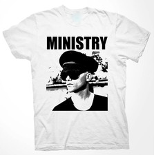 Vtg Ministry Music Band Heavy Cotton White Unisex All Size Shirt picture