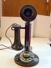 Western Electric Black Candlestick Telephone With 2AB Dial  picture