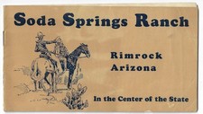 1930s Brochure Soda Springs Dude Ranch Rimrock Yavapai County Arizona picture