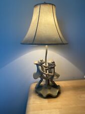 Vintage DANCING FROGS Table Lamp picture