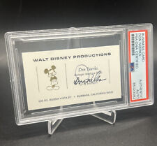 Don Iwerks Walt Disney Executive Icon PSA/DNA Autographed Signed Business Card picture