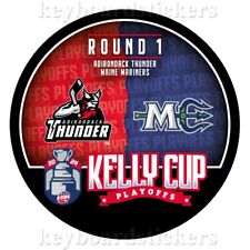 ECHL 2024 Kelly Cup Playoffs Dueling Puck Adirondack Thunder vs Maine Mariners picture