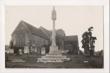 K-077 Oxted Surrey England St. Mary Church Lock Real Photo Postcard picture
