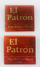 Vtg El Patron Mexican Restaurant Tempe Arizona AZ Matchbook Qty 2 picture