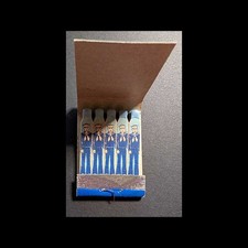 Feature Matchbook Full Book US Navy Ship - USS Nevada - Printing VERY Light picture