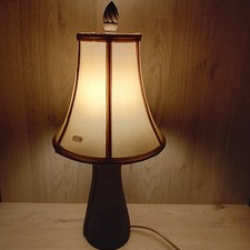GENESIS FINE ARTS TABLE LAMP CC39 - RARE RETRO BRONZE LIGHT TABLE LAMP picture