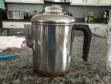 VTG pre 1968 Revere Ware Copper Clad Coffee Pot / Percolator 6 Cup picture